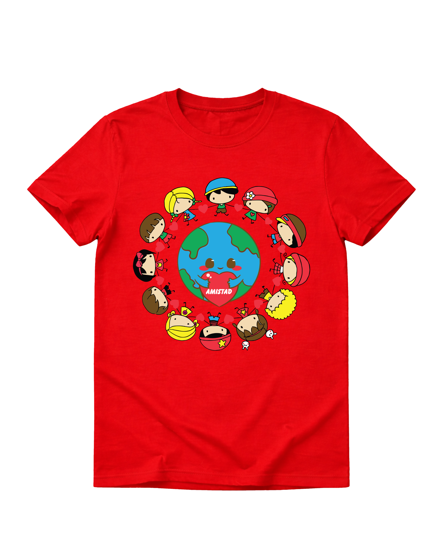 AMISTAD | UNISEX RED T-SHIRT