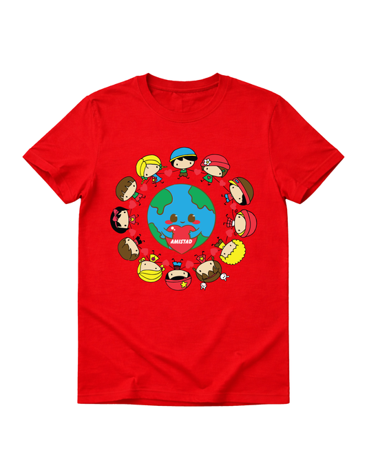 AMISTAD | UNISEX RED T-SHIRT