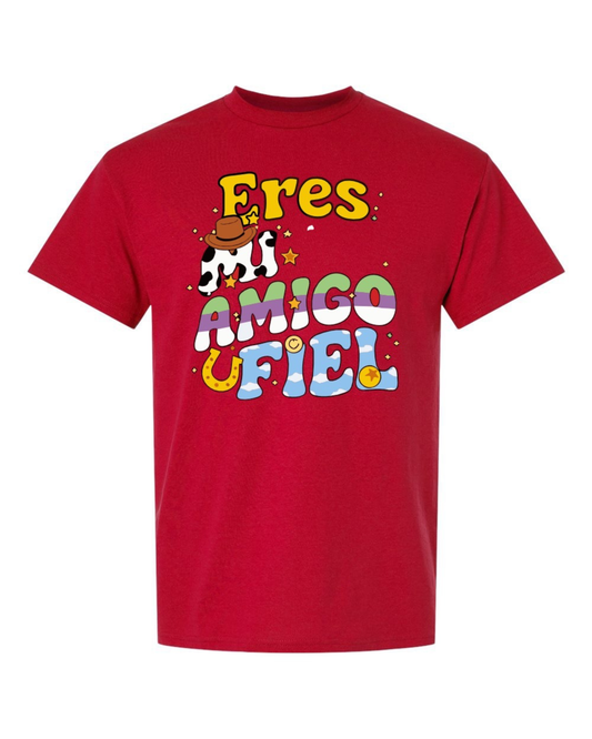 ERES MI AMIGO FIEL | UNISEX RED T-SHIRT