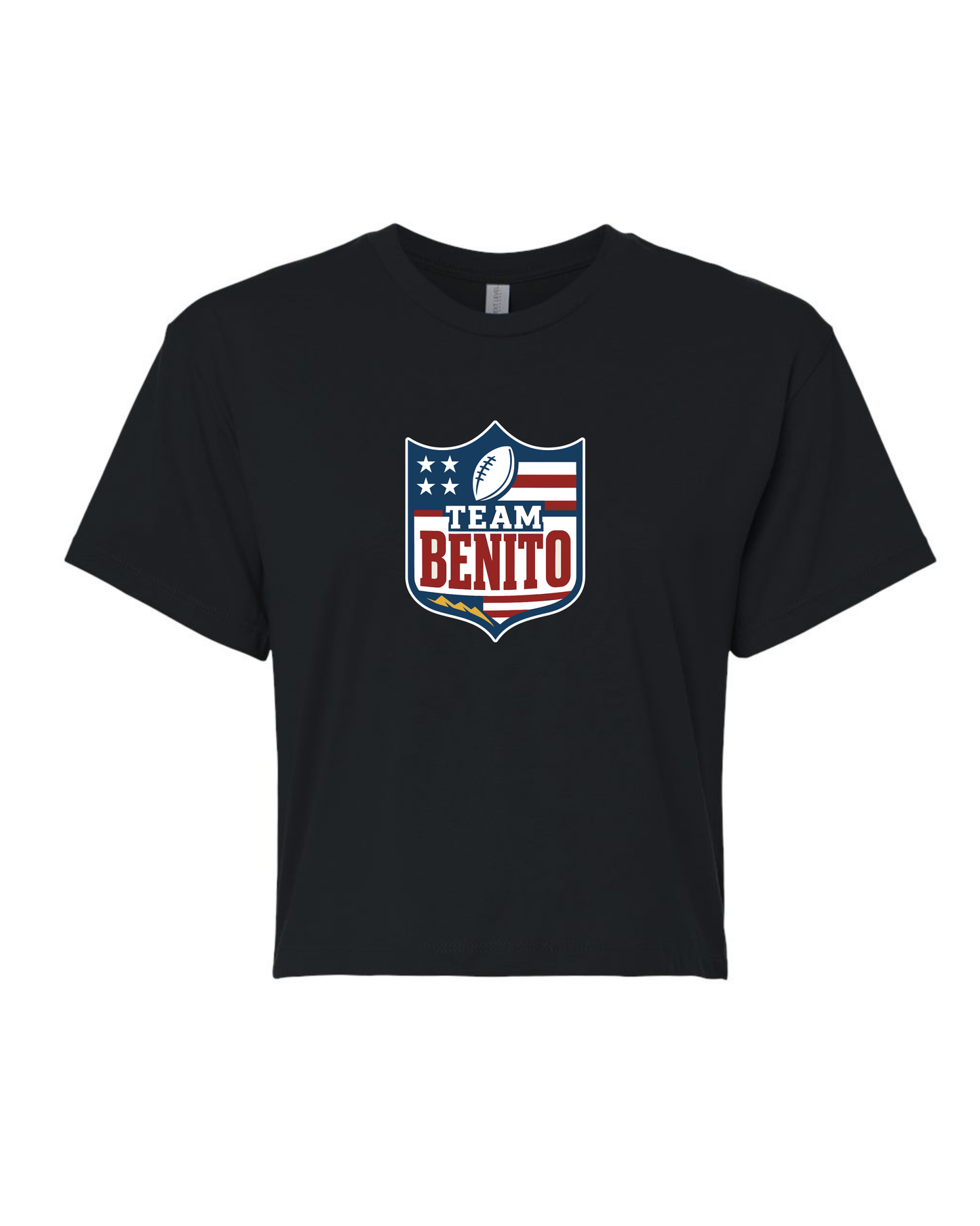 TEAM BENITO LX | BLACK WOMEN CROP TOP