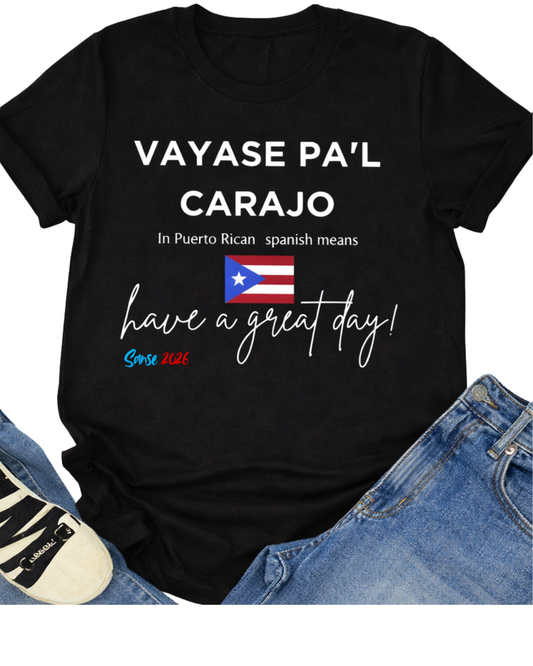 VÁYASE PAL... SANSE 2026 | UNISEX BLACK T-SHIRT