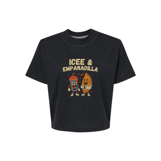 ICE & EMPANADILLA (Boxy Tee Crop Top)