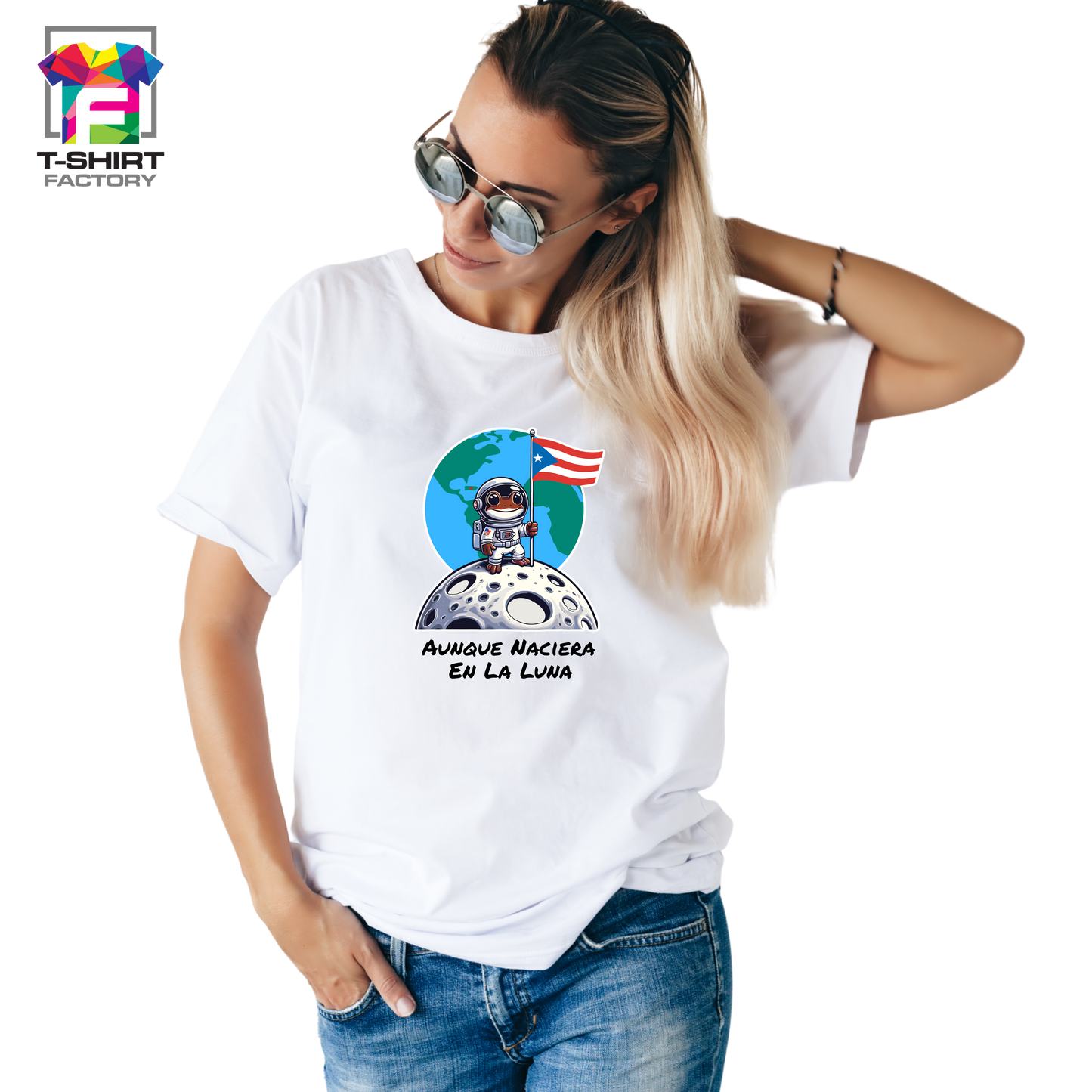 AUNQUE NACIERA EN LA LUNA | UNISEX T-SHIRT