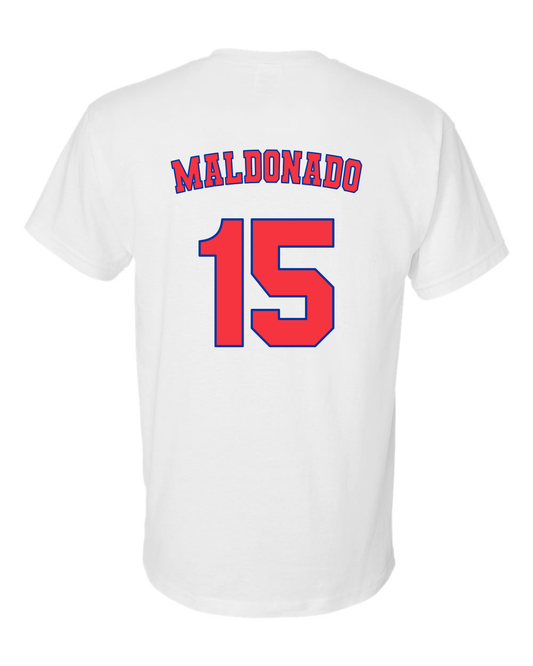 MALDONADO 15 | UNISEX WHITE T-SHIRT