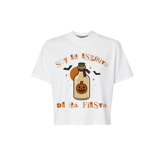 EL ESPÍRITU DE LA FIESTA (Boxy Tee Crop Top)
