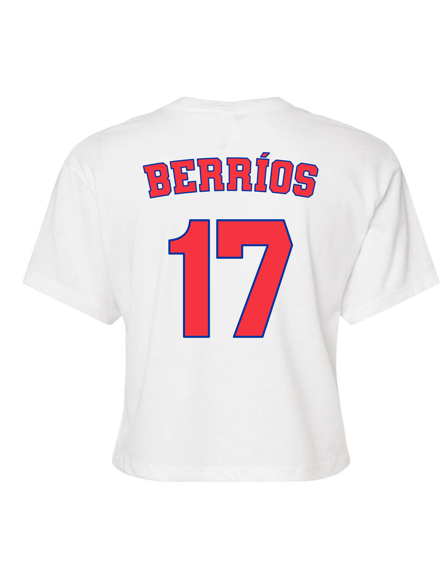 BERRÍOS 17 | WHITE WOMEN CROP TOP