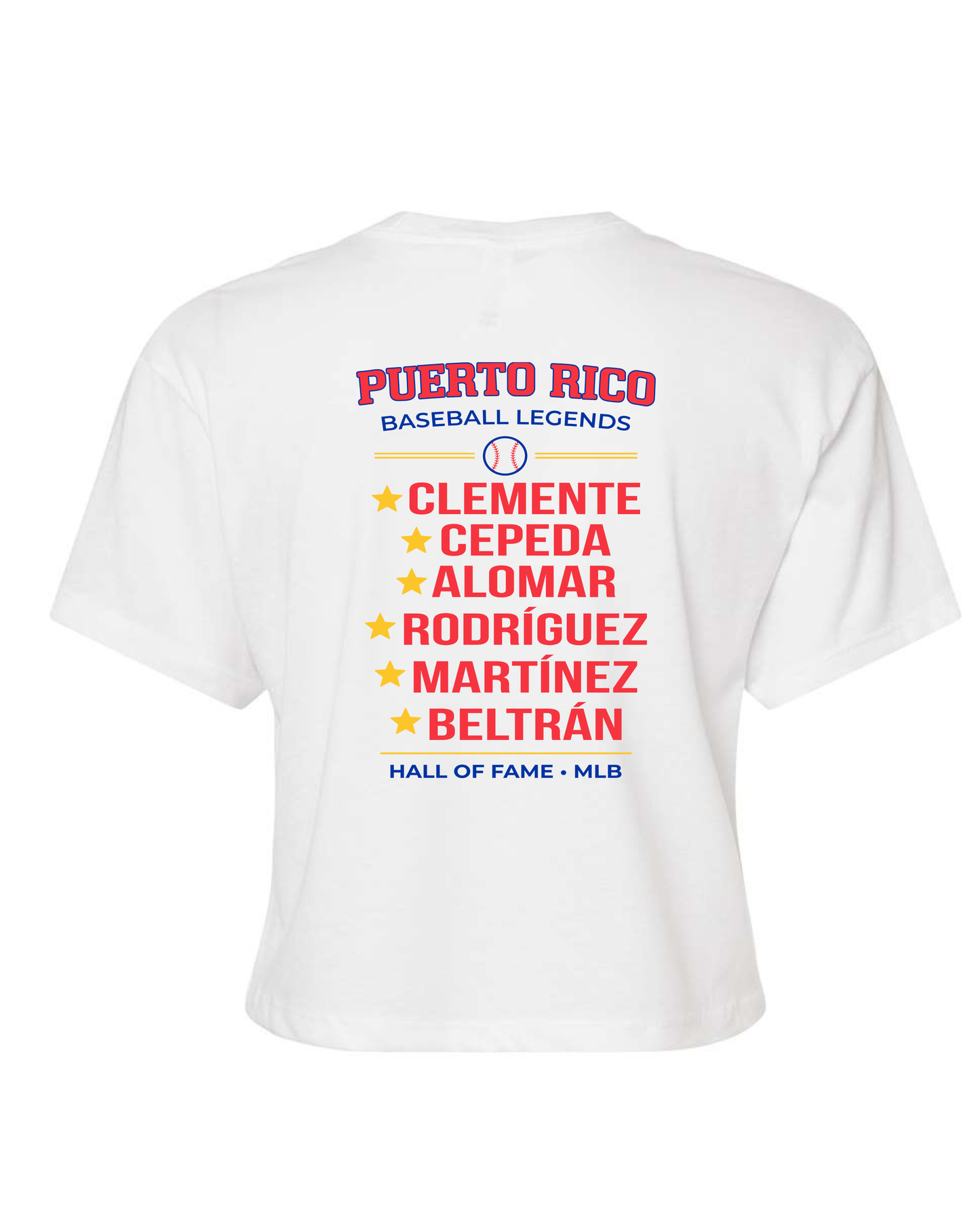 MLB LEGENDS | WHITE WOMEN CROP TOP