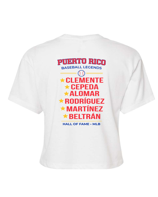 MLB LEGENDS | WHITE WOMEN CROP TOP