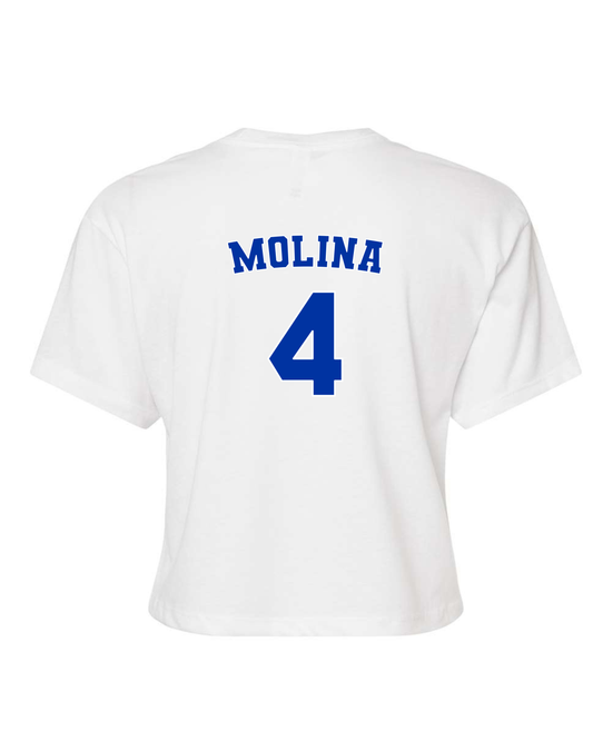 MOLINA 4 | WHITE WOMEN CROP TOP