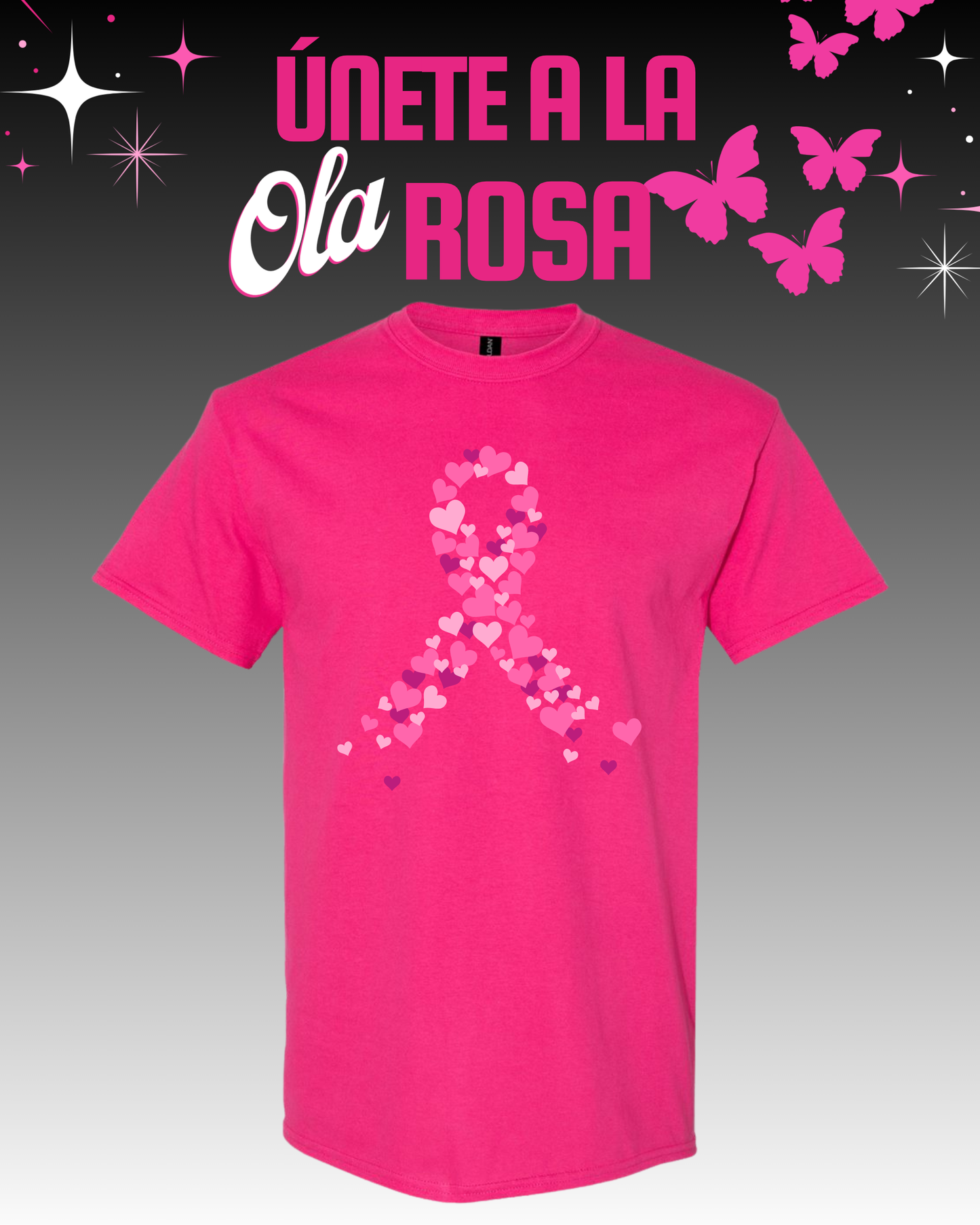 Únete a la Ola Rosa | Lleva Puesto el Mensaje (Fushia/Heliconia)