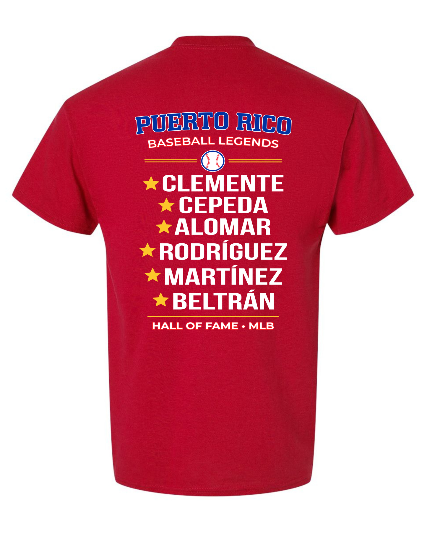 MLB LEGENDS | UNISEX RED T-SHIRT