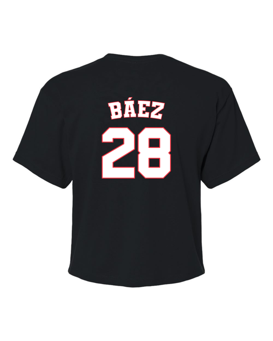 BÁEZ 28 | BLACK WOMEN CROP TOP