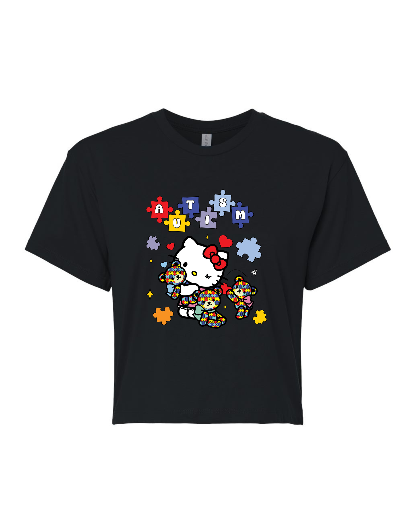 KITTY AUTISM AWARENESS | WOMEN CROP TOP